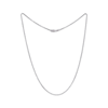 Thumbnail Image 2 of Box Chain Necklace 1mm Solid Sterling Silver 18&quot;