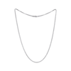 Thumbnail Image 2 of Box Chain Necklace 1.2mm Solid Sterling Silver 18&quot;