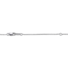 Thumbnail Image 4 of Cultured Pearl & White Lab-Created Sapphire Crab Necklace Sterling Silver 18&quot;