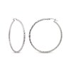 Thumbnail Image 1 of Diamond-Cut Tube Hoop Earrings Sterling Silver 50mm