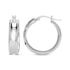Thumbnail Image 3 of Concave Hoop Earrings Sterling Silver 25.7mm