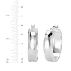 Thumbnail Image 4 of Concave Hoop Earrings Sterling Silver 25.7mm