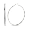 Thumbnail Image 1 of Tube Hoop Earrings Sterling Silver 50.5mm