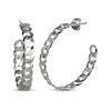Thumbnail Image 1 of Curb Chain Open Hoop Earrings Sterling Silver 32.89mm