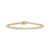 Thumbnail Image 1 of Diamond Tennis Bracelet 1 ct tw Round-cut 10K Yellow Gold 7&quot;