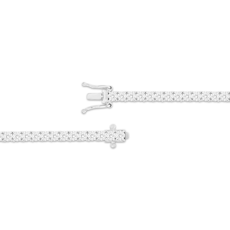 Main Image 3 of Men's Diamond Tennis Bracelet 1-1/4 ct tw 10K White Gold 8.5&quot;