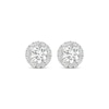 Thumbnail Image 2 of KAY Lab-Grown Diamonds Halo Stud Earrings 1-1/2 ct tw 14K White Gold (F/SI2)