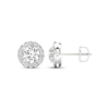 Thumbnail Image 3 of KAY Lab-Grown Diamonds Halo Stud Earrings 1-1/2 ct tw 14K White Gold (F/SI2)