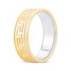 Thumbnail Image 2 of Men's Greek Key Pattern Ring 10K Two-Tone Gold
