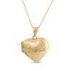 Thumbnail Image 1 of "Abuela" Puffed Heart Locket Necklace 14K Yellow Gold 18"