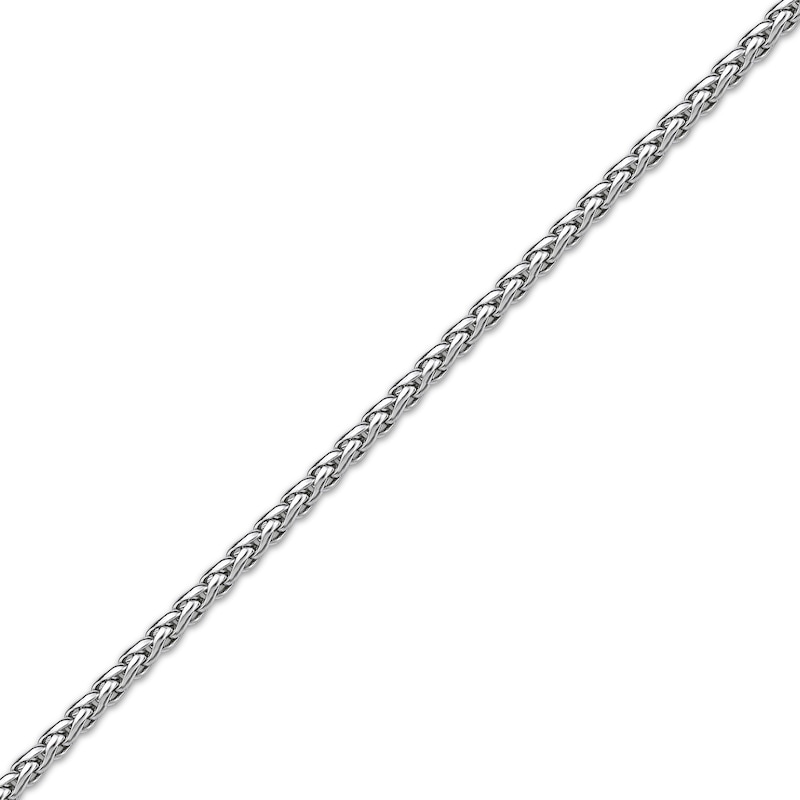 Solid Wheat Chain Necklace 3mm Stainless Steel 18"