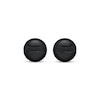 Thumbnail Image 2 of Men's Circle Stud Earrings Black Ion-Plated Stainless Steel