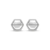 Thumbnail Image 2 of Men's Hexagon Stud Earrings Stainless Steel