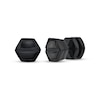 Thumbnail Image 0 of Men's Hexagon Stud Earrings Black Ion-Plated Stainless Steel