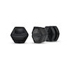 Thumbnail Image 1 of Men's Hexagon Stud Earrings Black Ion-Plated Stainless Steel