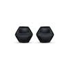 Thumbnail Image 1 of Men's Hexagon Stud Earrings Black Ion-Plated Stainless Steel