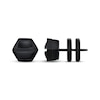 Thumbnail Image 3 of Men's Hexagon Stud Earrings Black Ion-Plated Stainless Steel