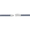 Thumbnail Image 3 of Foxtail Chain Necklace Blue Ion-Plated Solid Stainless Steel 24&quot;