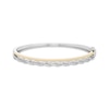 Thumbnail Image 1 of Diamond Two-Row Bangle Bracelet 3/8 ct tw Sterling Silver & 10K Yellow Gold