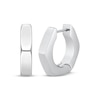 Thumbnail Image 1 of Men's Angled Hoop Earrings Stainless Steel