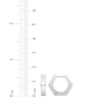 Thumbnail Image 4 of Men's Angled Hoop Earrings Stainless Steel