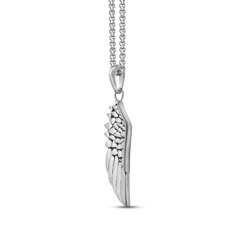Main Image 2 of Angel Wing Necklace Stainless Steel 24&quot;
