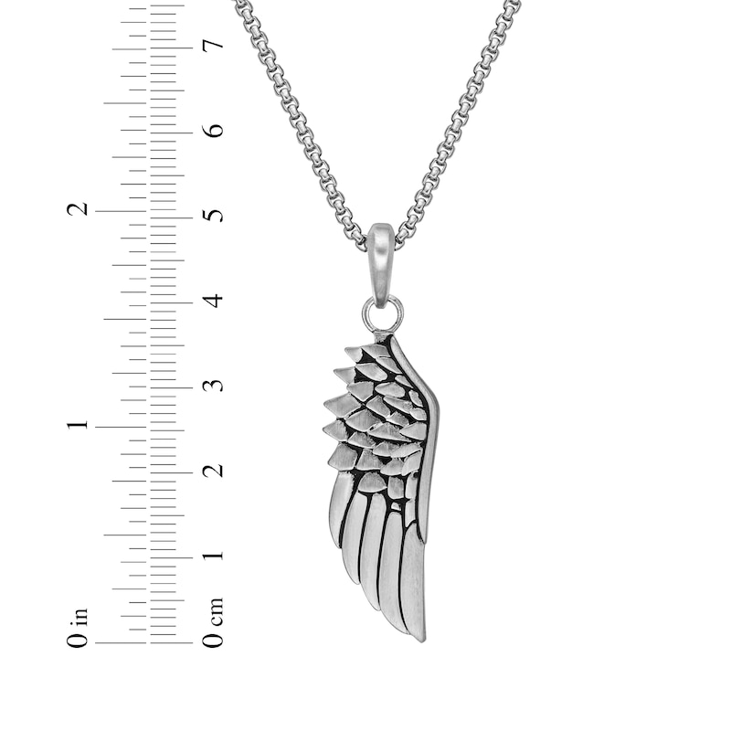 Main Image 5 of Angel Wing Necklace Stainless Steel 24&quot;