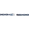 Thumbnail Image 3 of Link Chain Necklace Gray Ion-Plated Solid Stainless Steel 24&quot;