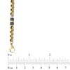Thumbnail Image 4 of Ceramic Link Bracelet Yellow Ion-Plated Solid Stainless Steel 8.5&quot;