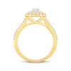 Thumbnail Image 3 of Now + Forever Lab-Grown Diamonds Round-Cut Double Halo Engagement Ring 1 ct tw 14K Yellow Gold