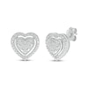 Thumbnail Image 2 of Diamond Heart Necklace & Stud Earrings Set 1/4 ct tw Sterling Silver