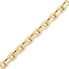 Thumbnail Image 2 of Pyramid Link Necklace 9mm Yellow Ion-Plated Solid Stainless Steel 24"