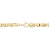 Thumbnail Image 3 of Pyramid Link Necklace 9mm Yellow Ion-Plated Solid Stainless Steel 24"