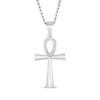 Thumbnail Image 1 of Diamond Ankh Necklace 1/10 ct tw Stainless Steel 24"