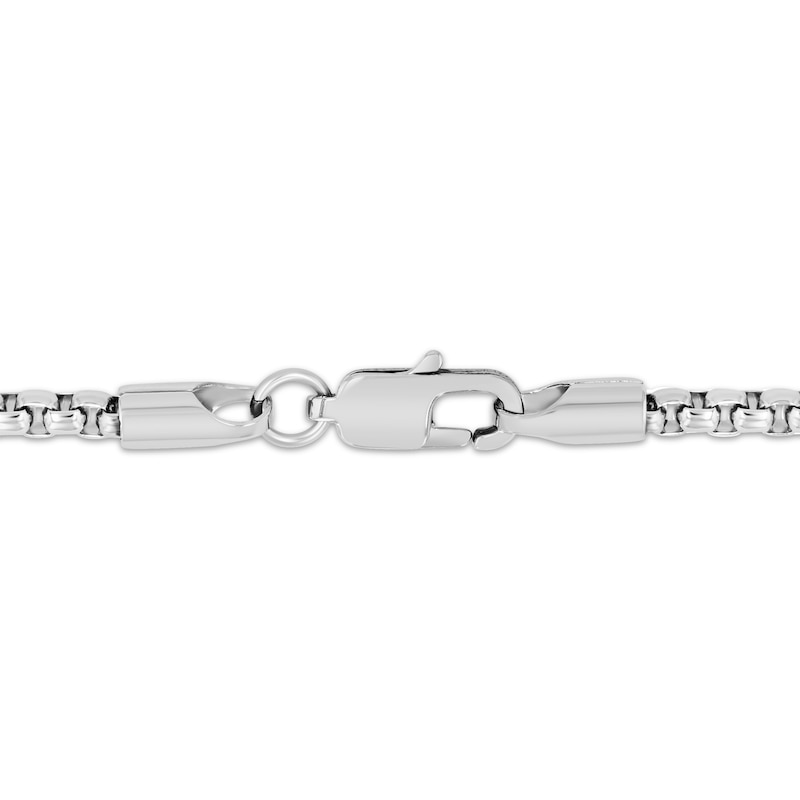 Main Image 3 of Men's Black Diamond Dragon Necklace 1/4 ct tw Stainless Steel & Black Ion Plating 24&quot;
