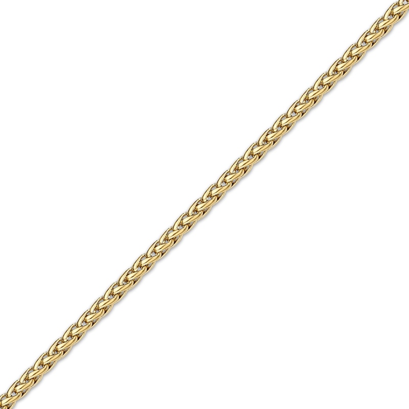 Main Image 2 of Wheat Chain Necklace Yellow Ion-Plated Solid Stainless Steel 18&quot;