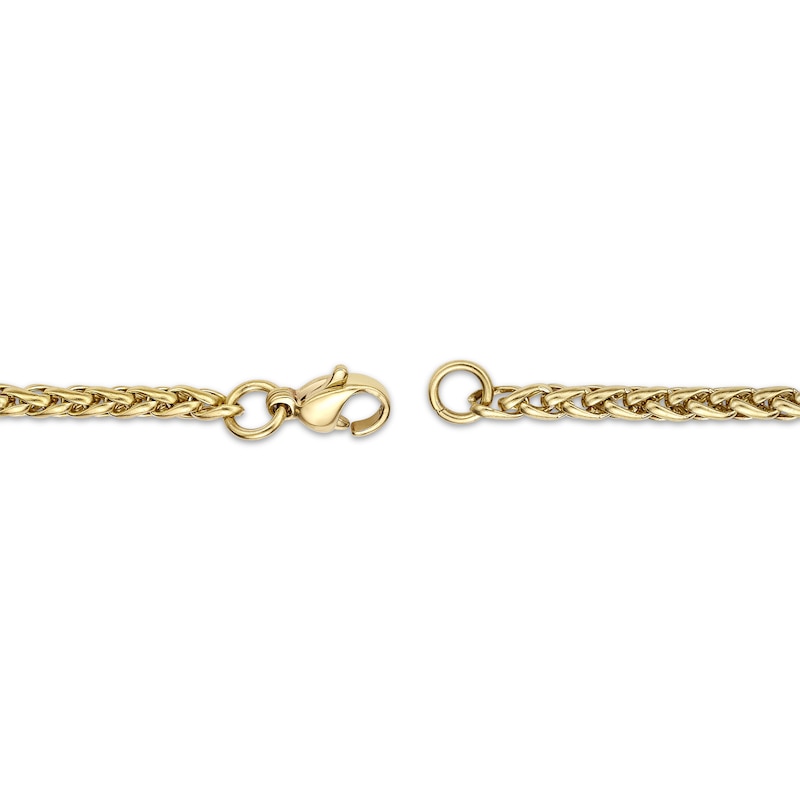 Main Image 3 of Wheat Chain Necklace Yellow Ion-Plated Solid Stainless Steel 18&quot;