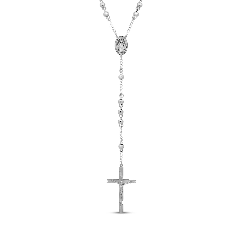 Main Image 1 of Rosary Necklace Stainless Steel 32&quot;