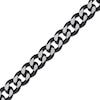 Thumbnail Image 2 of Curb Chain Necklace 11mm Black Ion-Plated Solid Stainless Steel 30&quot;