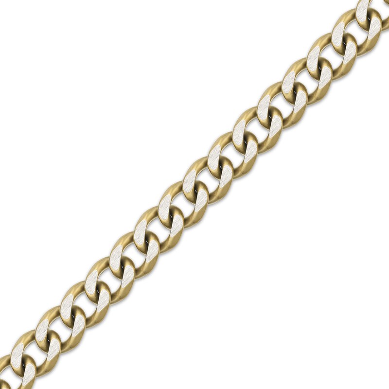 Main Image 2 of Curb Chain Necklace 11mm Yellow Ion-Plated Solid Stainless Steel 20&quot;