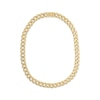 Thumbnail Image 2 of Curb Chain Necklace 11mm Yellow Ion-Plated Solid Stainless Steel 30"