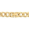 Thumbnail Image 3 of Curb Chain Necklace 11mm Yellow Ion-Plated Solid Stainless Steel 30"