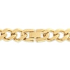 Thumbnail Image 2 of Solid Curb Chain Necklace 6mm Yellow Ion-Plated Stainless Steel 18"