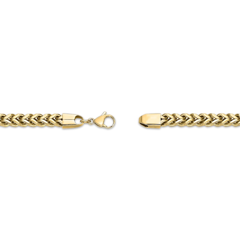 Main Image 3 of Foxtail Chain Necklace 6mm Yellow Ion-Plated Solid Stainless Steel 22&quot;