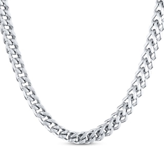 Solid Curb Chain Necklace 6mm Stainless Steel 22