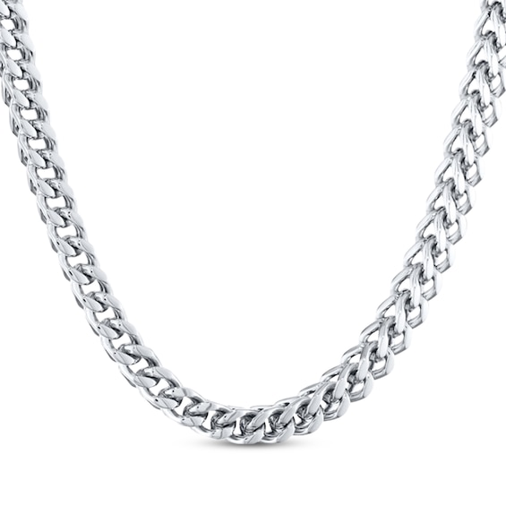Foxtail Chain Necklace 6mm Solid Stainless Steel 18"