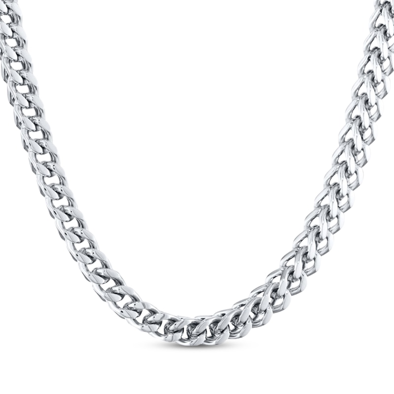Main Image 1 of Foxtail Chain Necklace 6mm Solid Stainless Steel 18&quot;
