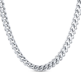 Foxtail Chain Necklace 6mm Solid Stainless Steel 24"