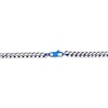 Thumbnail Image 3 of Foxtail Chain Necklace 5mm Solid Stainless Steel & Blue Ion-Plating 20&quot;