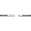 Thumbnail Image 3 of Foxtail Chain Necklace 4mm Solid Stainless Steel & Black Ion-Plating 18&quot;